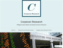 Tablet Screenshot of corpeconresearch.com